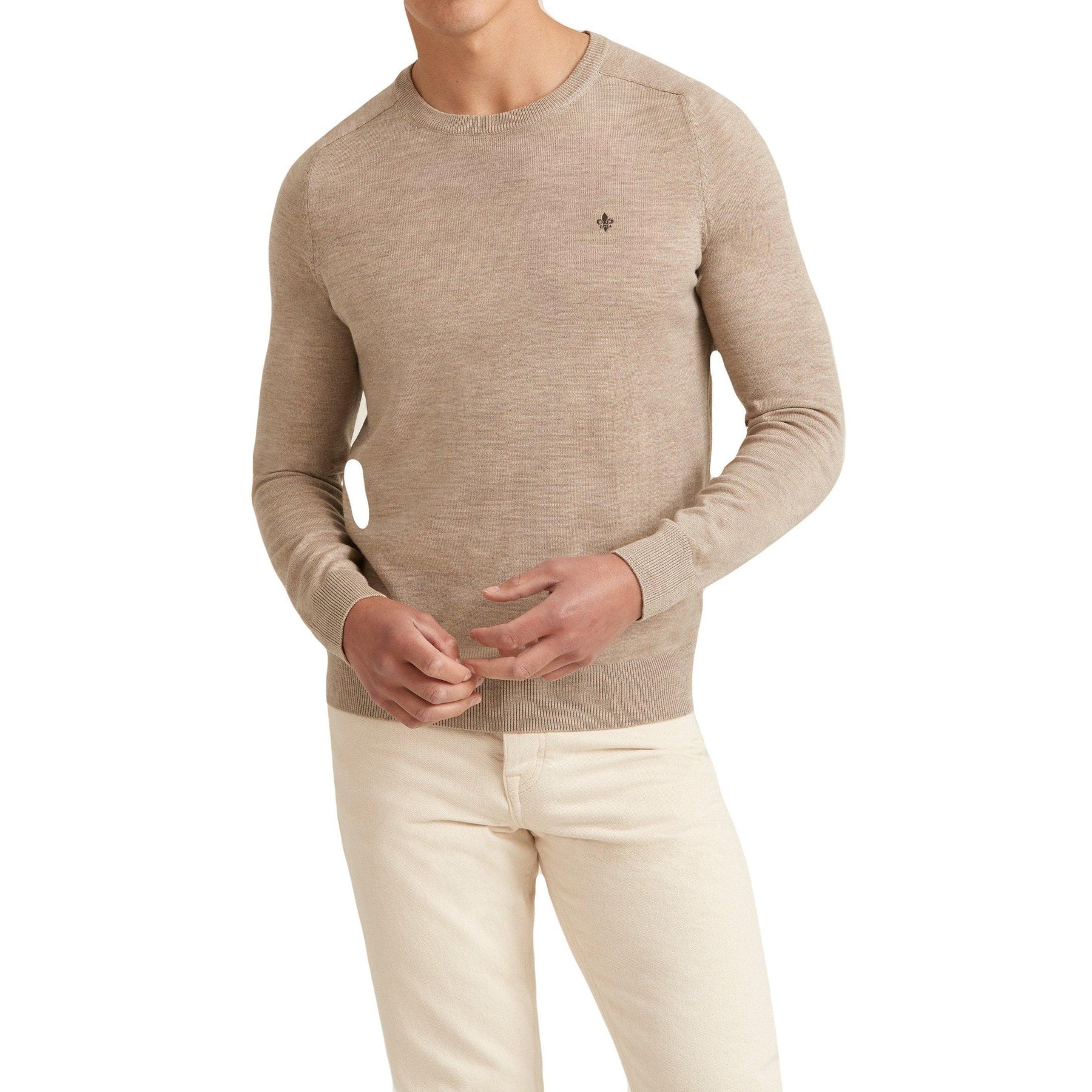 Merino O-Neck Khaki-Genser-Morris Stockholm-phrase3