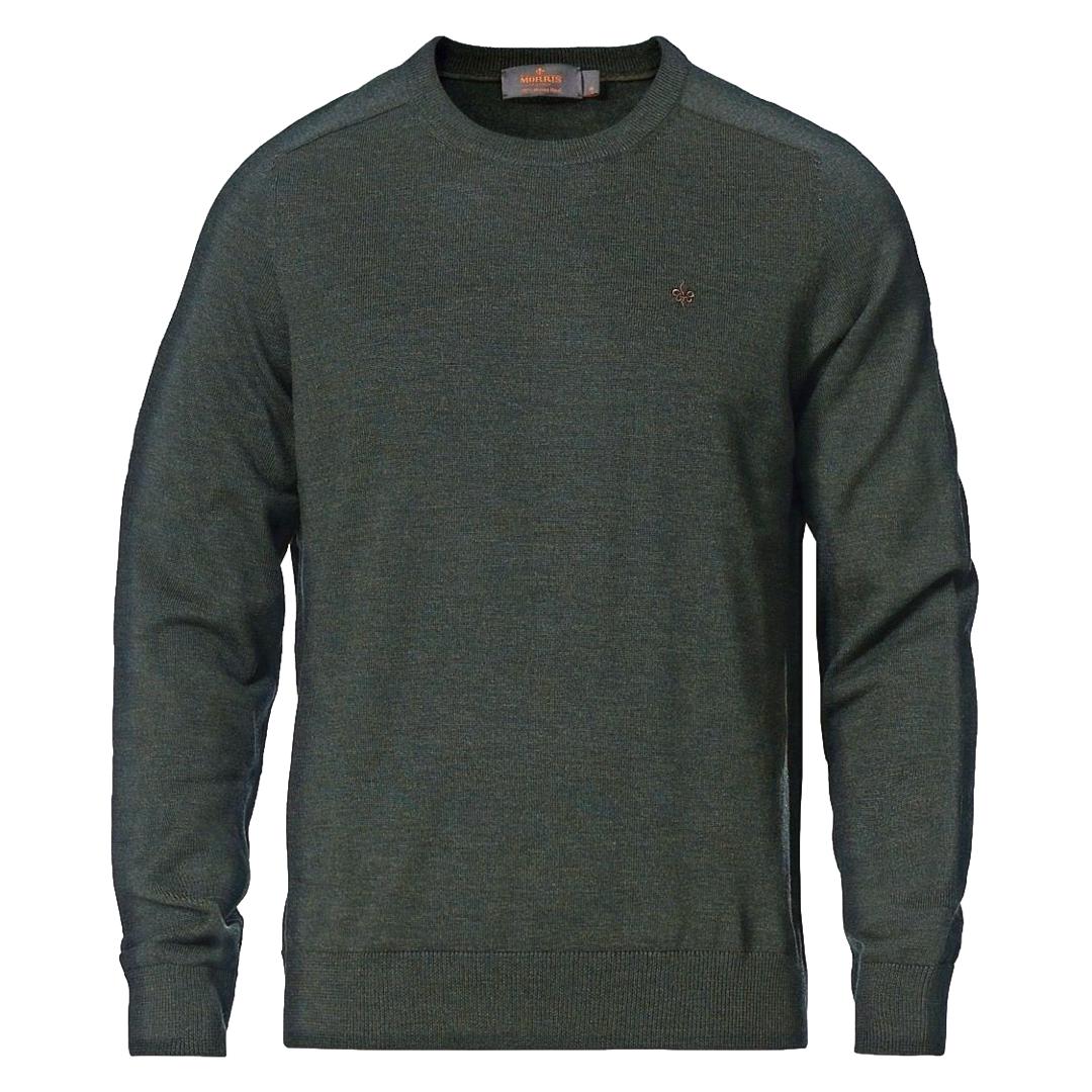 Merino O-Neck Olive-Genser-Morris Stockholm-phrase3