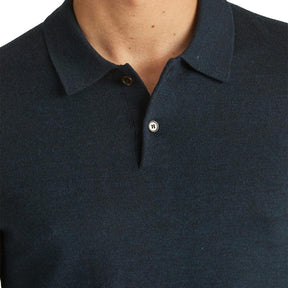 Merino Polo Knit Marineblå-Genser-Morris Stockholm-phrase3