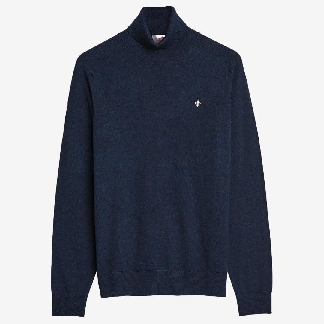 Merino Roller Neck Navy-Genser-Morris Stockholm-phrase3