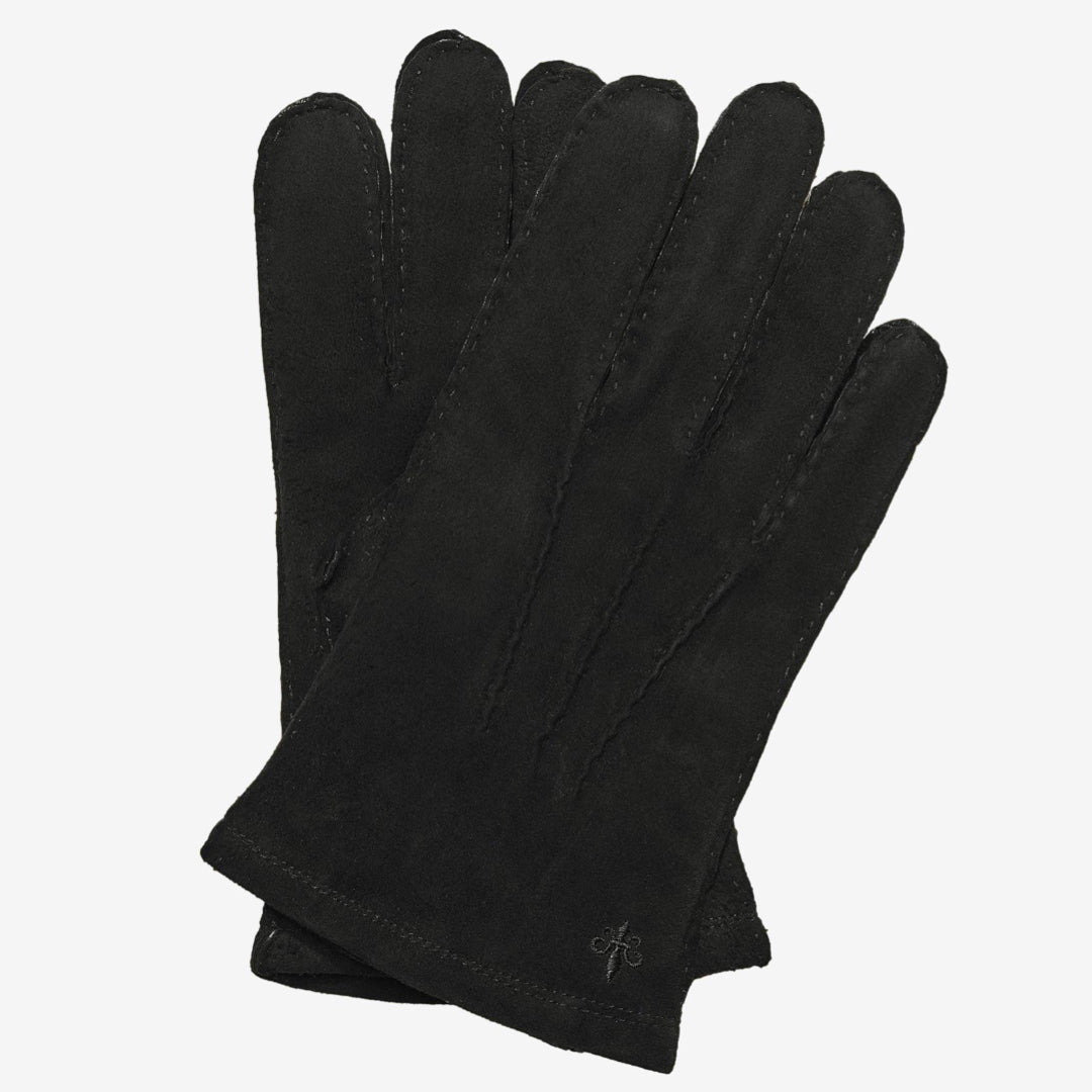 Morris Suede Gloves Black-Hansker-Morris Stockholm-phrase3