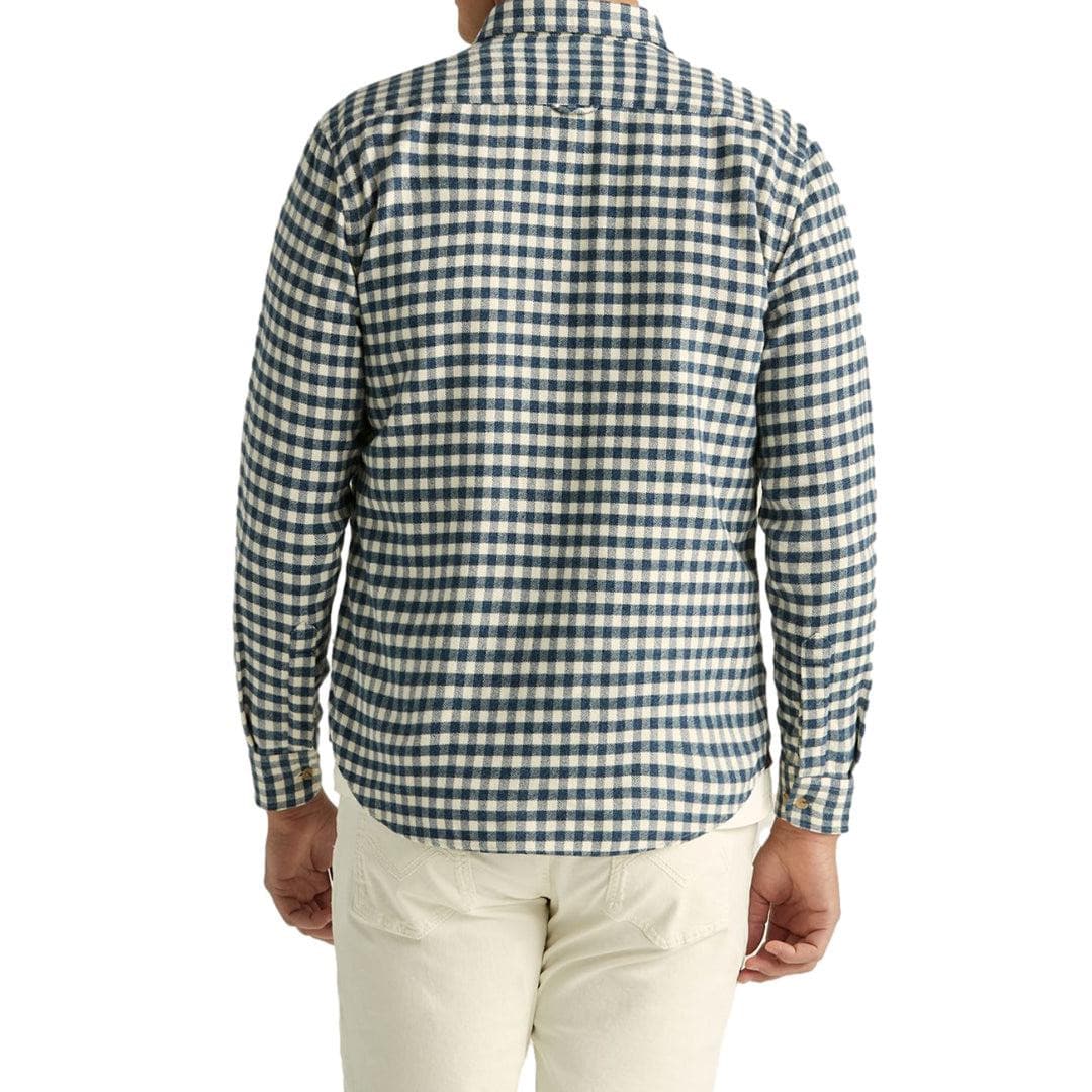 Multicheck Flannel Shirt Blue-Skjorte-Morris Stockholm-phrase3