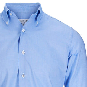 Orian Cotton Button-Down Shirt Blue-Skjorte-Orian-Phrase