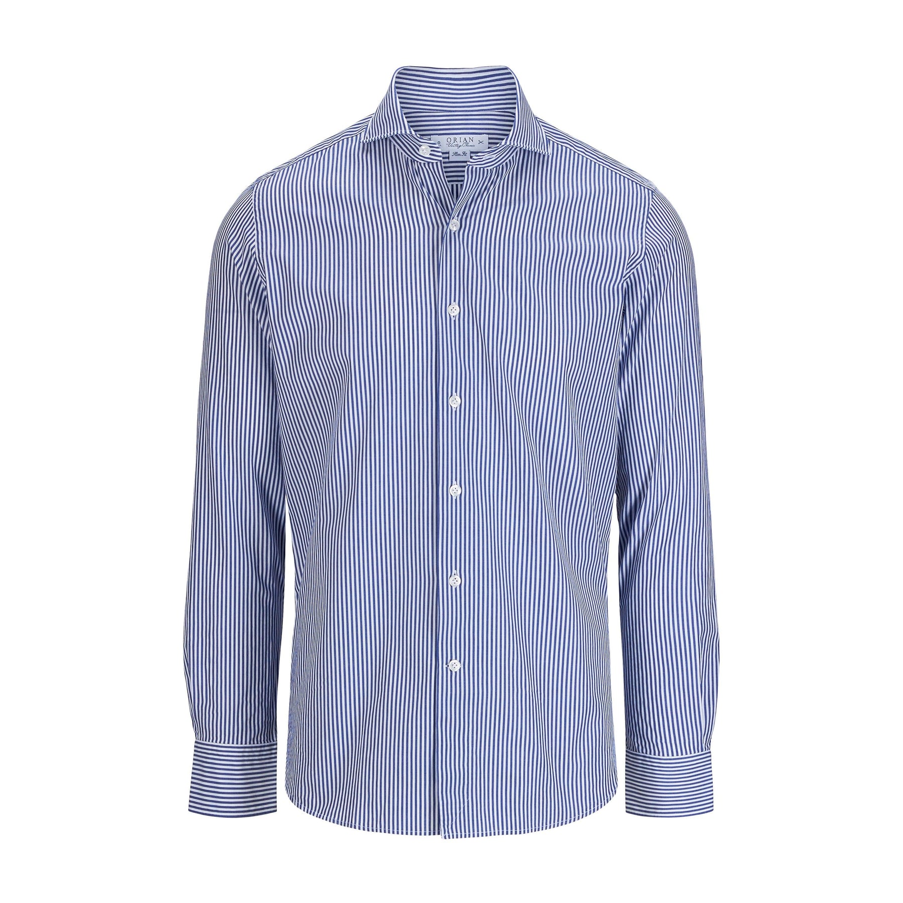 Orian Cotton Stripe Shirt Blue-Skjorte-Orian-Phrase
