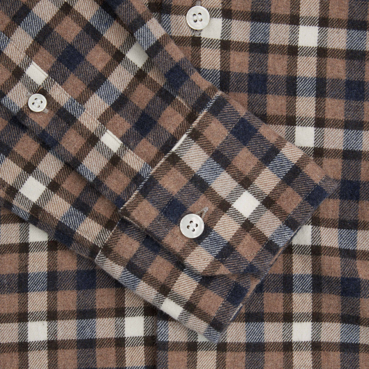 Orian Flannel Check Shirt Blue/Beige-Skjorte-Orian-phrase3