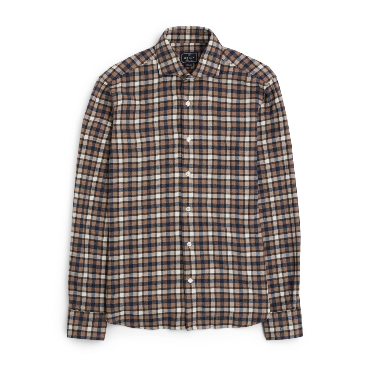 Orian Flannel Check Shirt Blue/Beige-Skjorte-Orian-phrase3