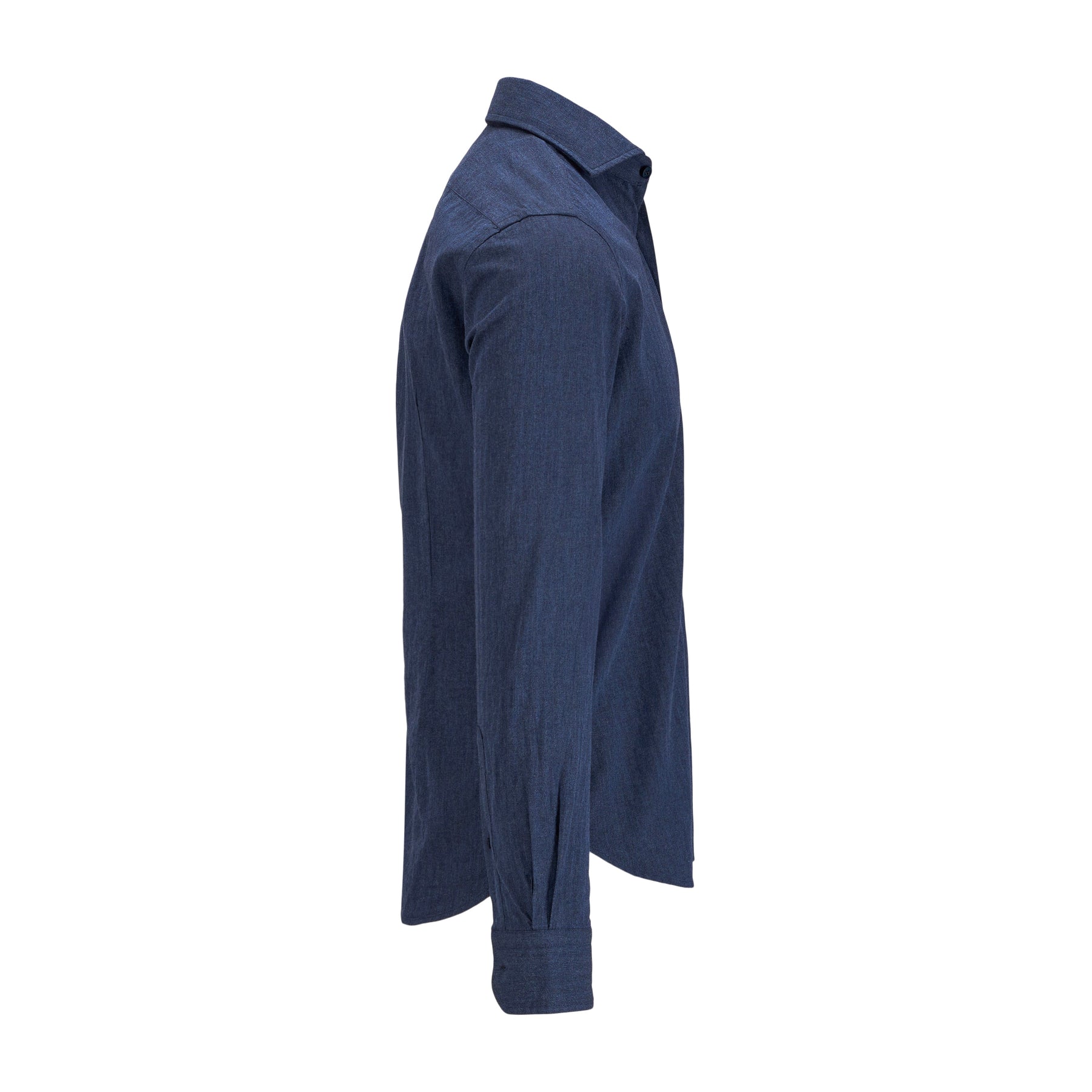Orian Flannel Herringbone Shirt Blue-Skjorte-Orian-Phrase