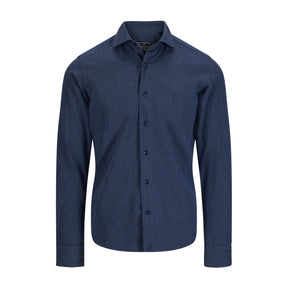Orian Flannel Herringbone Shirt Blue-Skjorte-Orian-Phrase