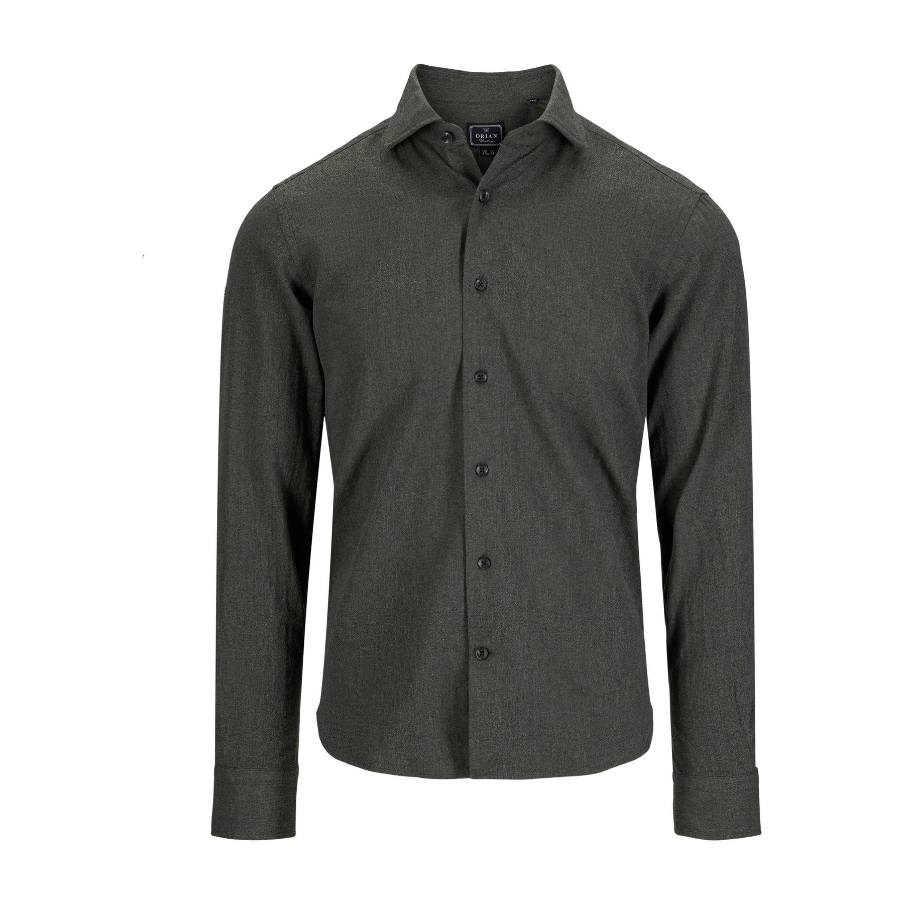 Orian Flannel Herringbone Shirt Green-Skjorte-Orian-Phrase