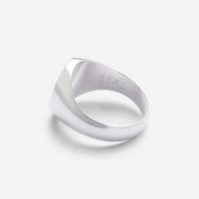 Oval Silver Signet Ring-Ringer-Seal Jewelry-phrase3