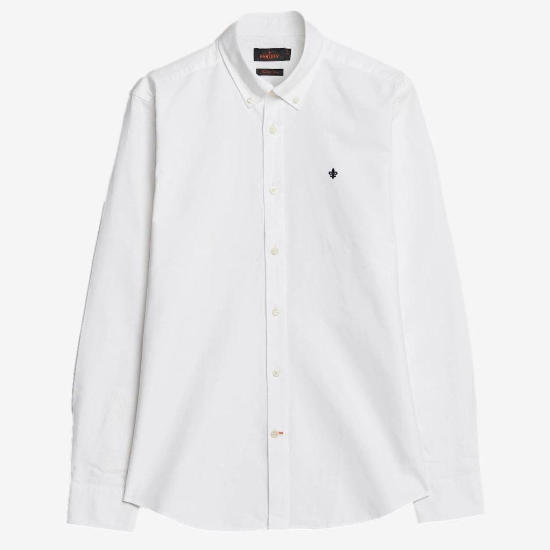 Oxford Button Down Shirt White-Skjorte-Morris Stockholm-phrase3