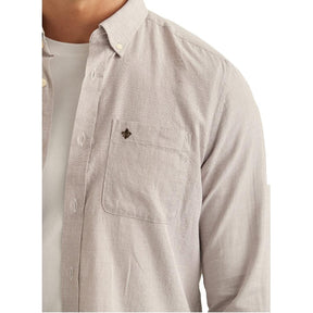 Piqué Washed Shirt Brown-Skjorte-Morris Stockholm-phrase3