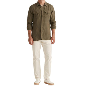 Safari Linen Shirt Oliven-Skjorte-Morris Stockholm-Phrase