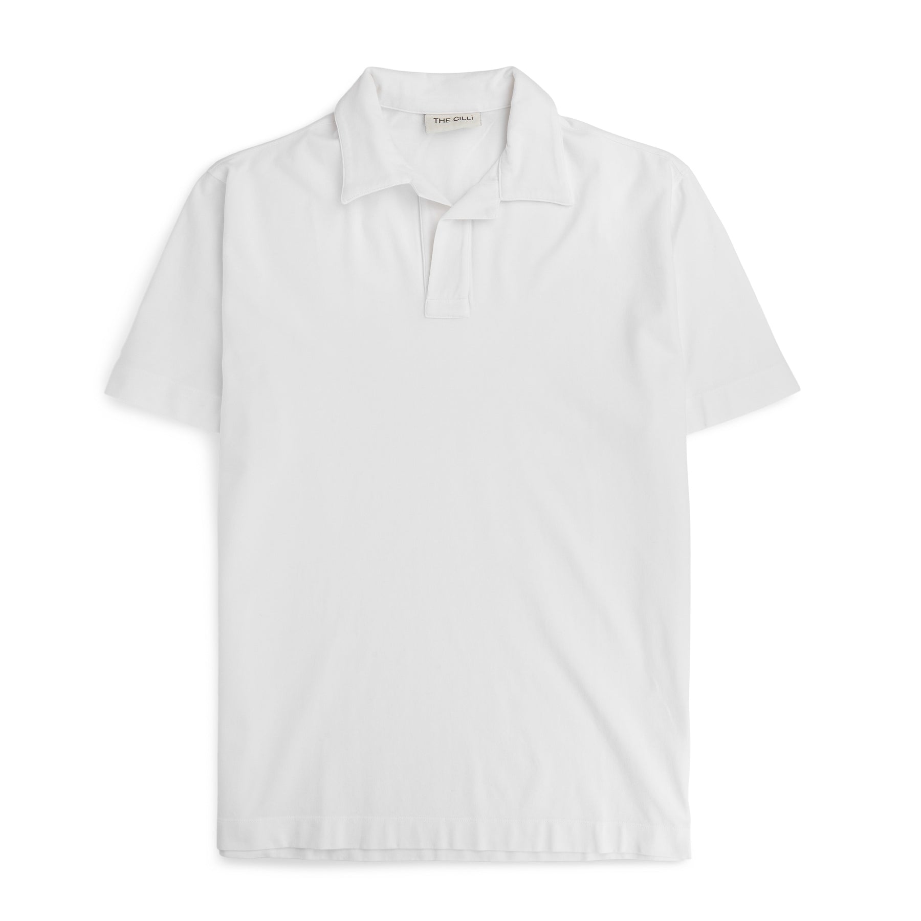 Short Sleeve Jersey Popover Hvit-piké-The Gilli-phrase3