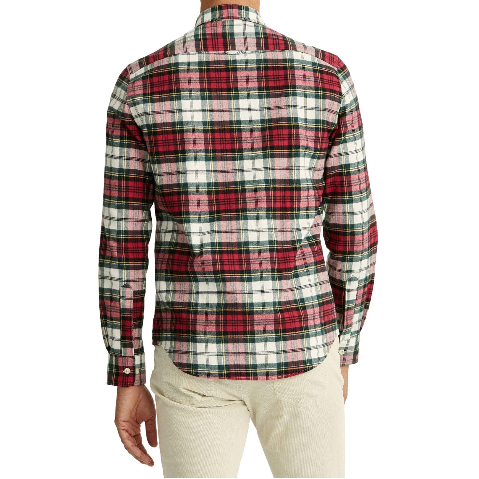 Smedley Flannel Shirt Offwhite/Red-Skjorte-Morris Stockholm-Phrase