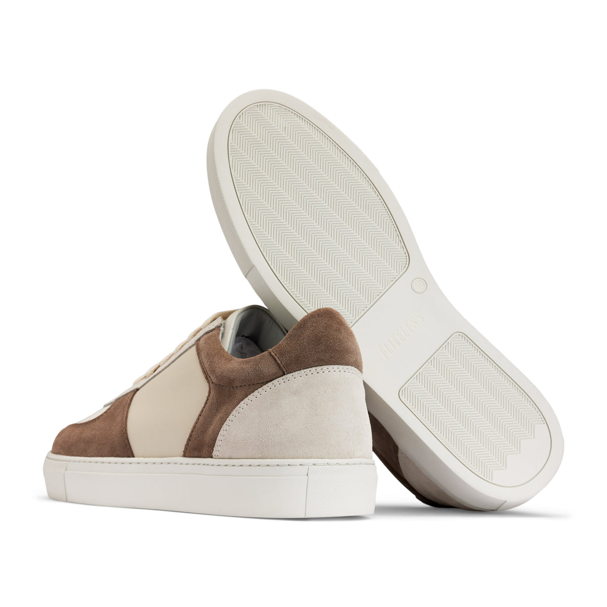 Sneaker Twotone Brown/Offwhite Combo-Sneaker-Fliteless-phrase3