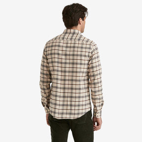 Soft Check Flannel Shirt Camel-Skjorte-Morris Stockholm-phrase3