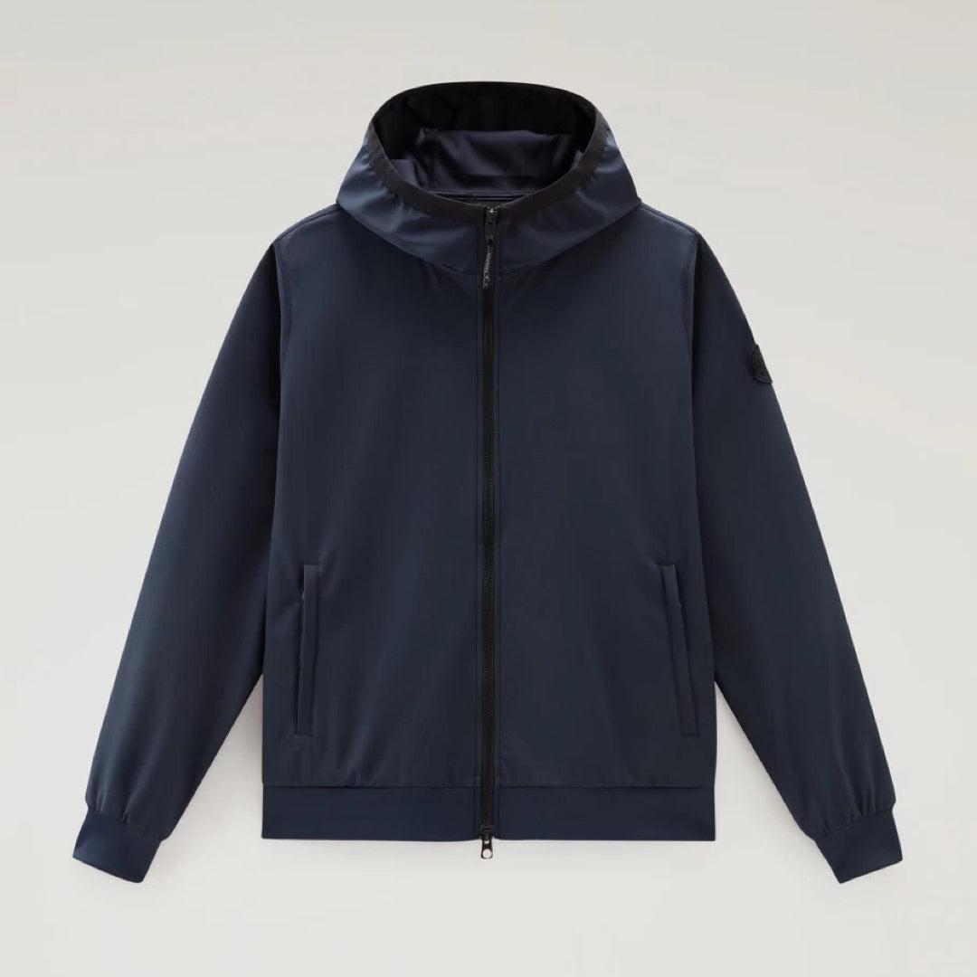 Softshell Full Zip Hoodie Jacket Blue-Jakke-Woolrich-phrase3