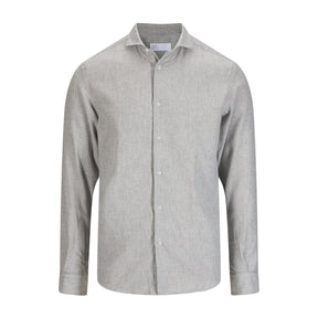 Structured Flannel Shirt Grey-Skjorte-The Gilli-Phrase