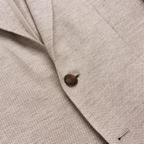 Tagliatore Structured Cotton/Linen Blazer Khaki-Blazer-Tagliatore-Phrase