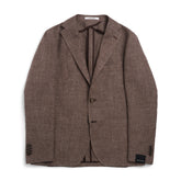 Tagliatore Structured Linen/Wool Blazer Brun-Blazer-Tagliatore-phrase3