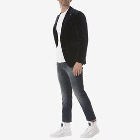 Tagliatore Velvet Jacket Blue-Blazer-Tagliatore-phrase3
