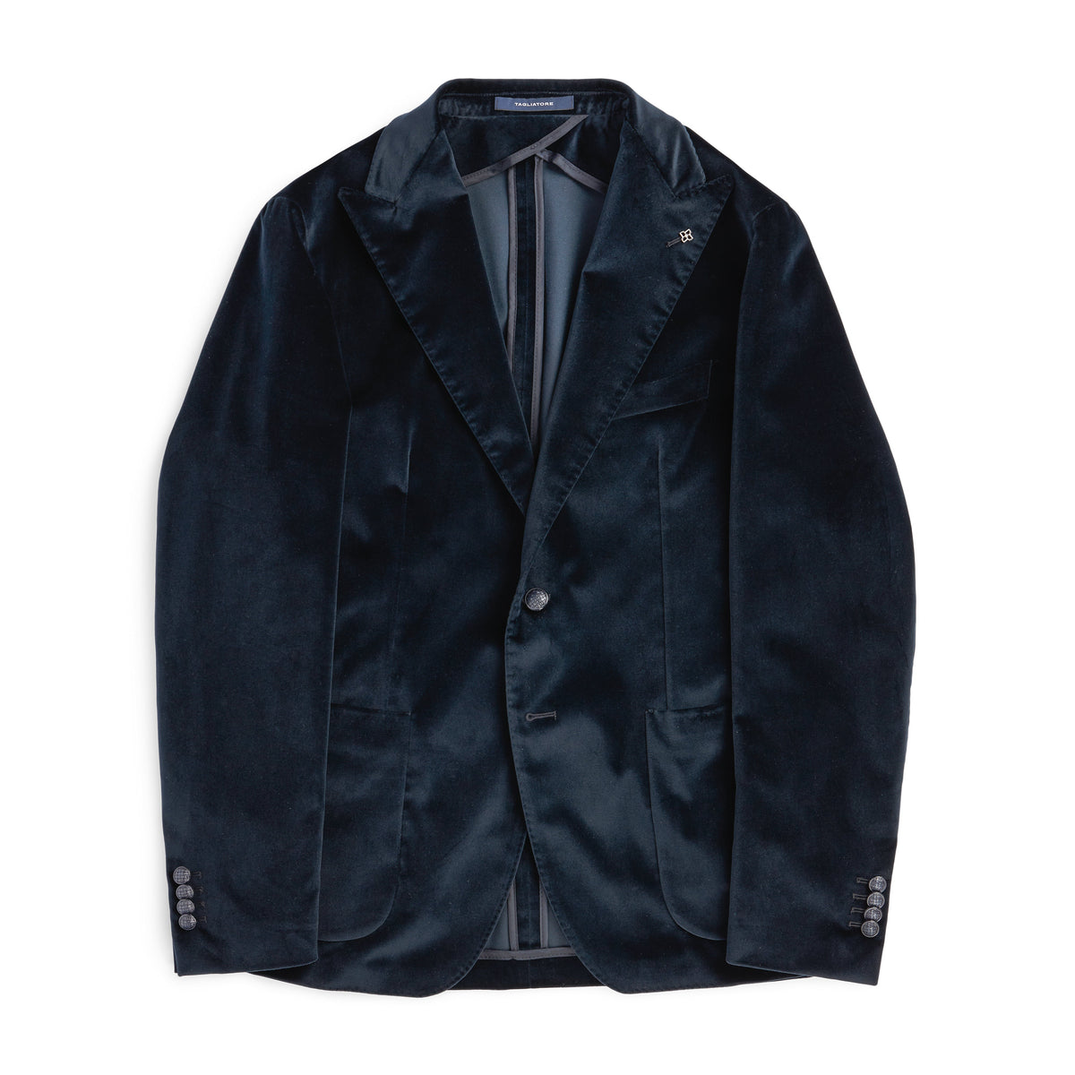 Tagliatore Velvet Jacket Blue-Blazer-Tagliatore-phrase3
