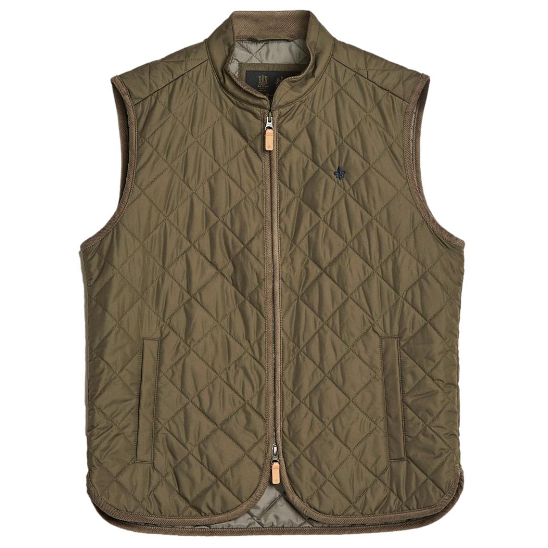 Teddy Quilted Vest Oliven-Vest-Morris Stockholm-phrase3