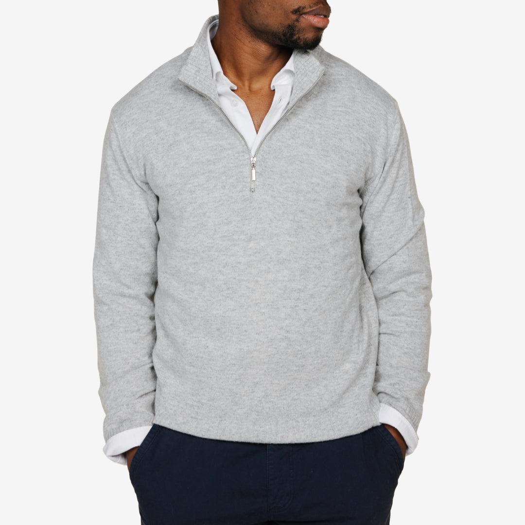 The Gilli Halfzip Light Grey-Genser-The Gilli-phrase3