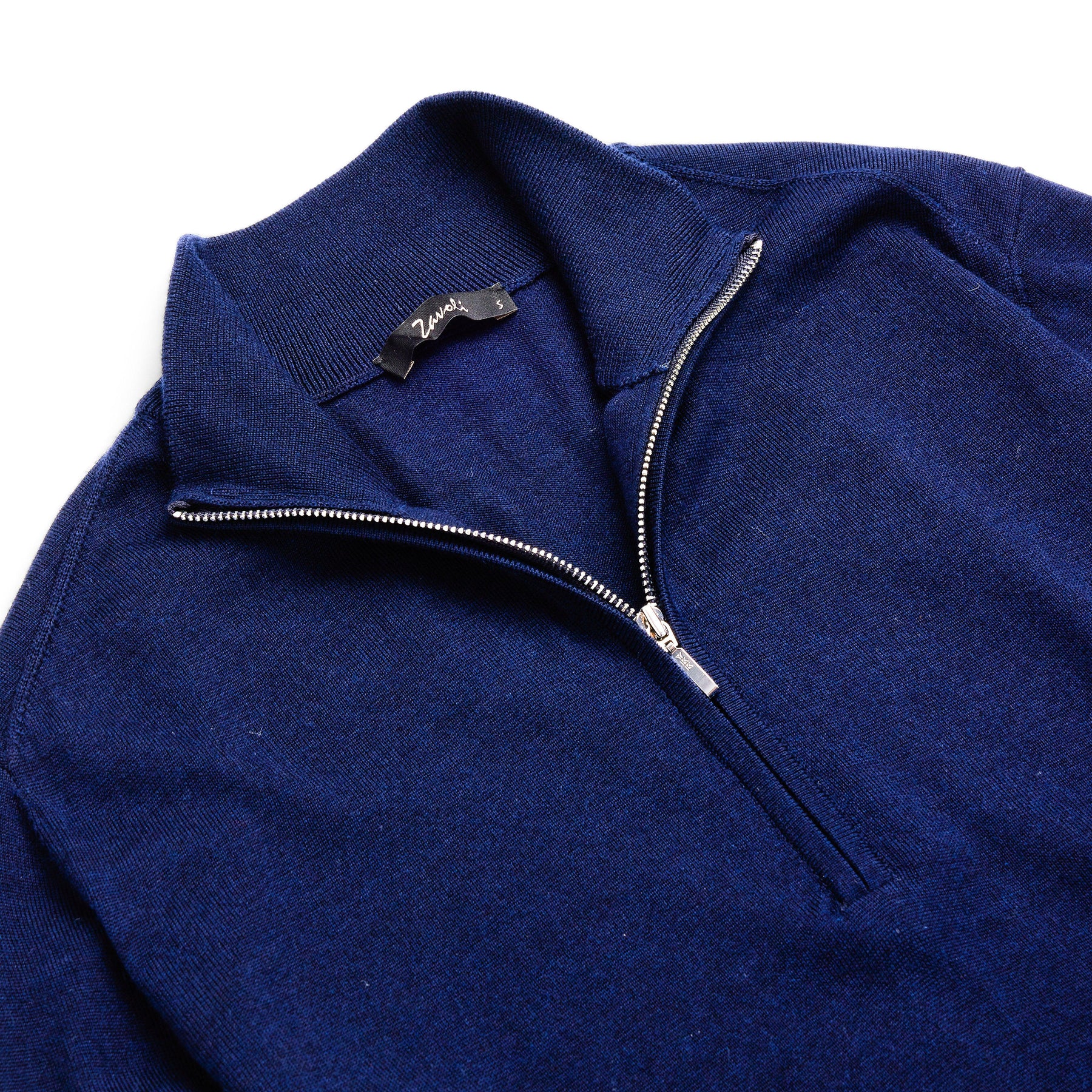 Toscane Halfzip Dark Navy-Genser-Zavoli-phrase3