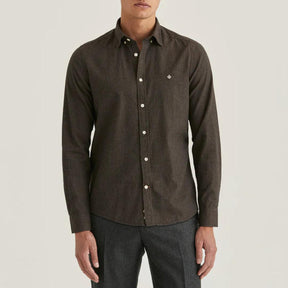 Watts Flannel Shirt Brown-Skjorte-Morris Stockholm-phrase3