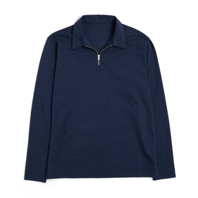 Zip Polo Long Sleeve Navy-Genser-The Gilli-phrase3