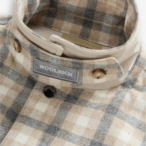 Alaskan Checked Wool Overshirt Beige-Woolrich-Phrase