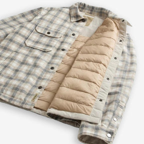 Alaskan Checked Wool Overshirt Beige-Woolrich-Phrase