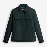 Alaskan Wool Overshirt Pine Green-Woolrich-Phrase