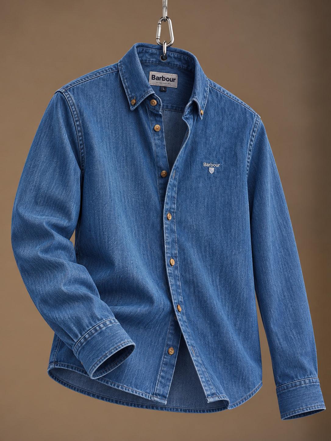Denim Crest Shirt Chambray Blue