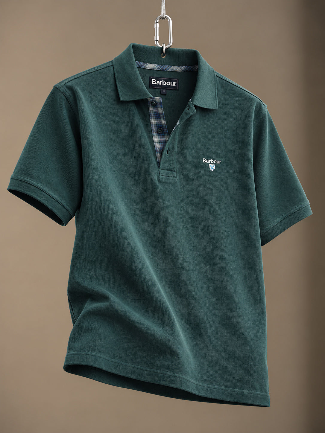 Tartan Pique Polo Green