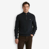 Bernard Cotton Halfzip Blue