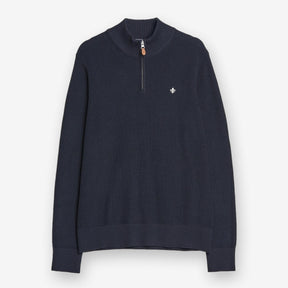 Bernard Cotton Halfzip Blue