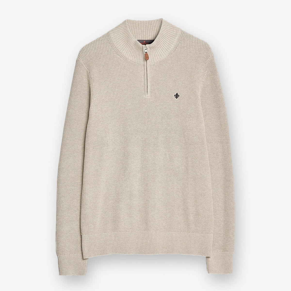 Bernard Cotton Halfzip Khaki