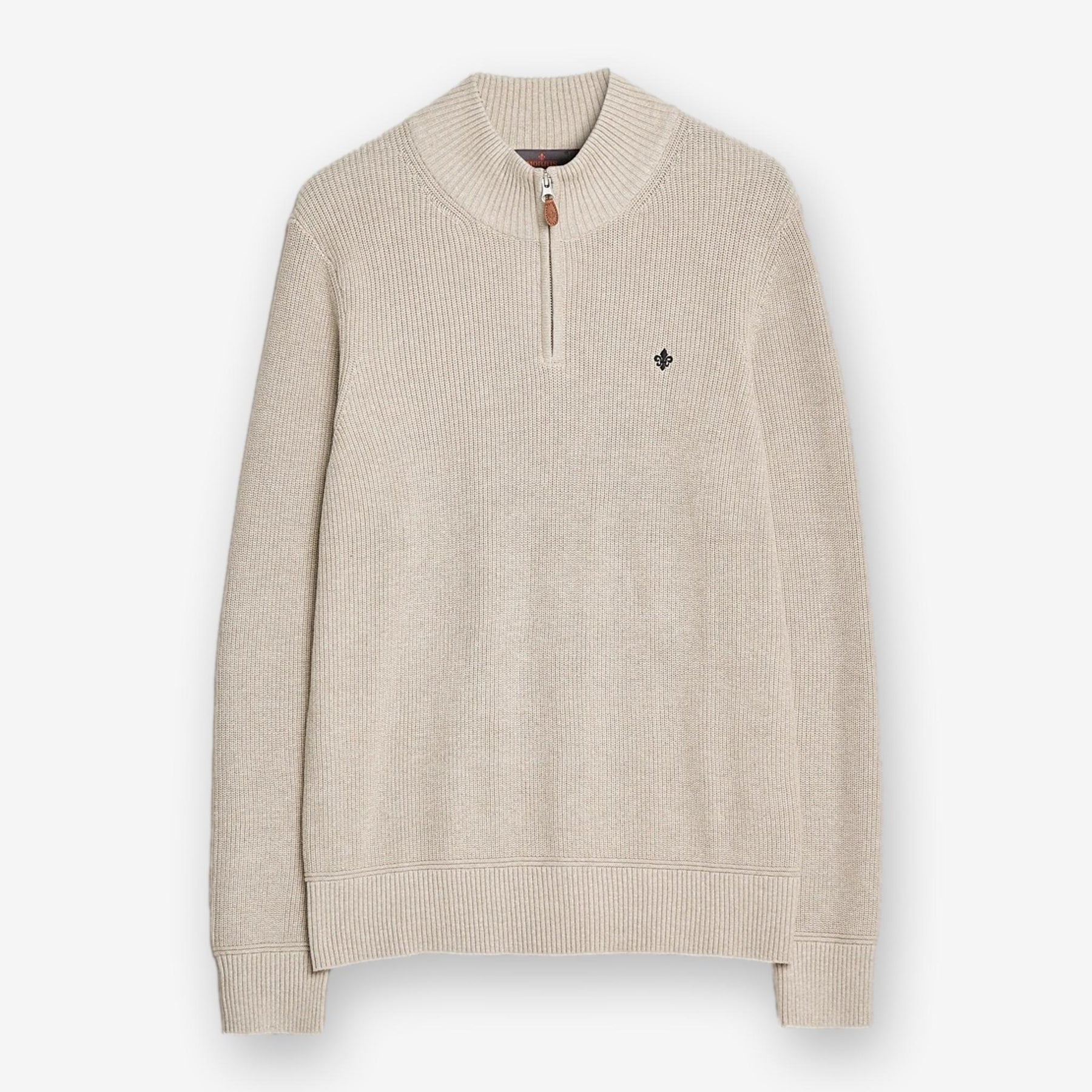 Bernard Cotton Halfzip Khaki