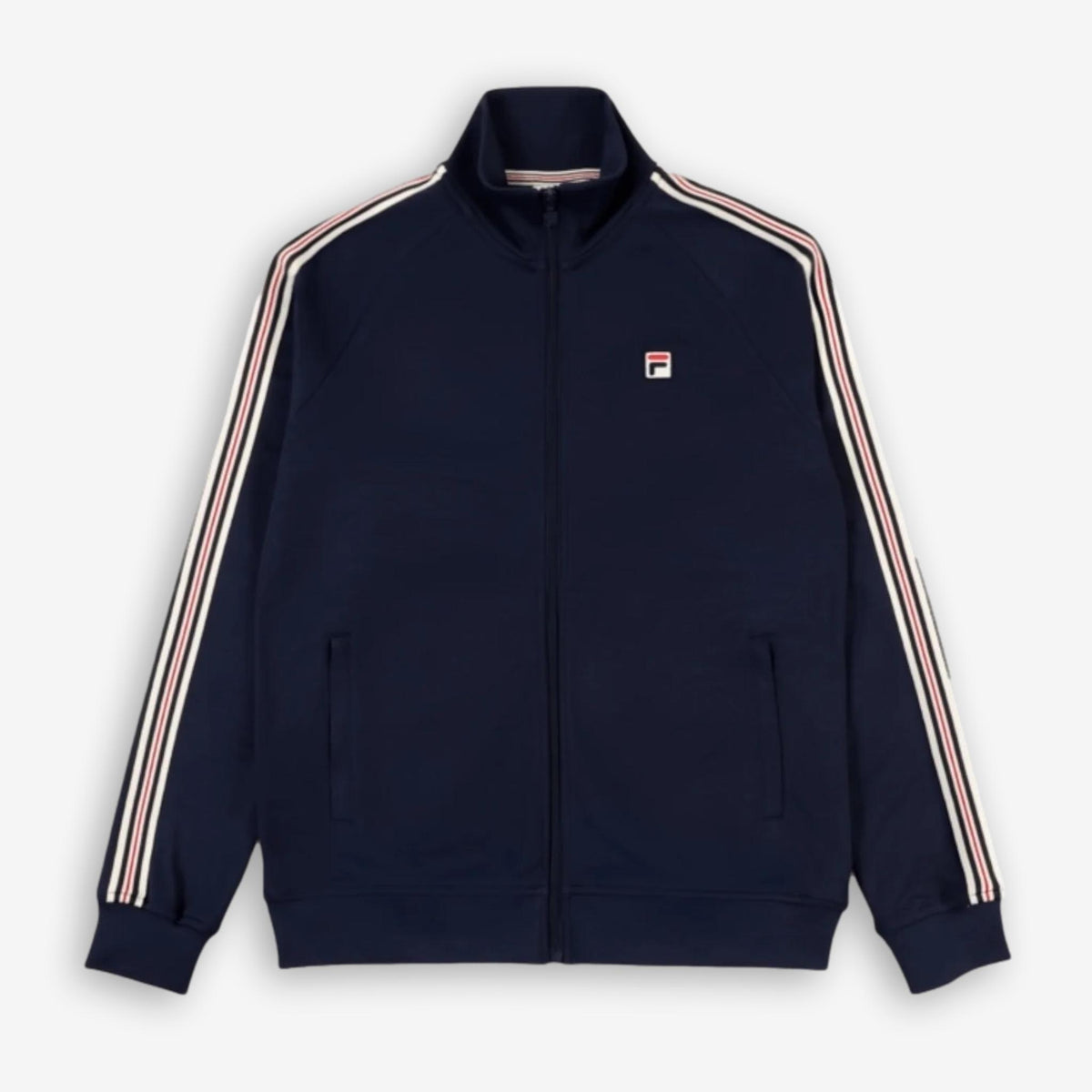 Biella Pique Track Jacket Black Iris