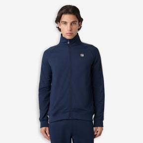 Biella Pique Track Jacket Blue