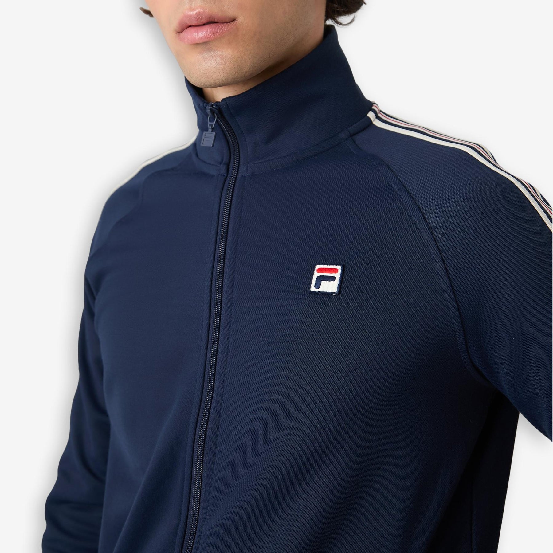 Biella Pique Track Jacket Blue