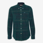 Blair Tailored Tartan Cord Shirt Green