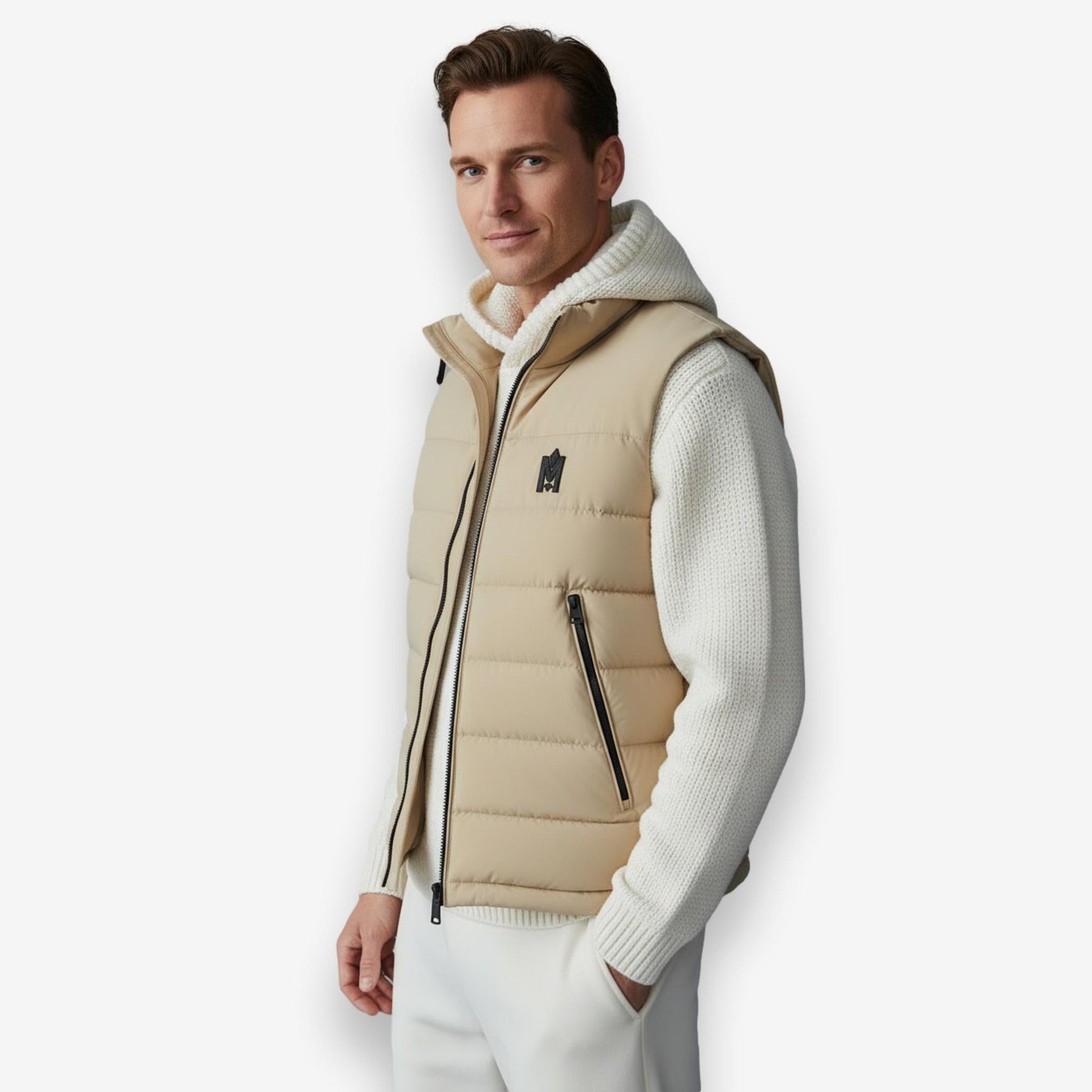 Bobbie Stretch Light Down Vest Beige