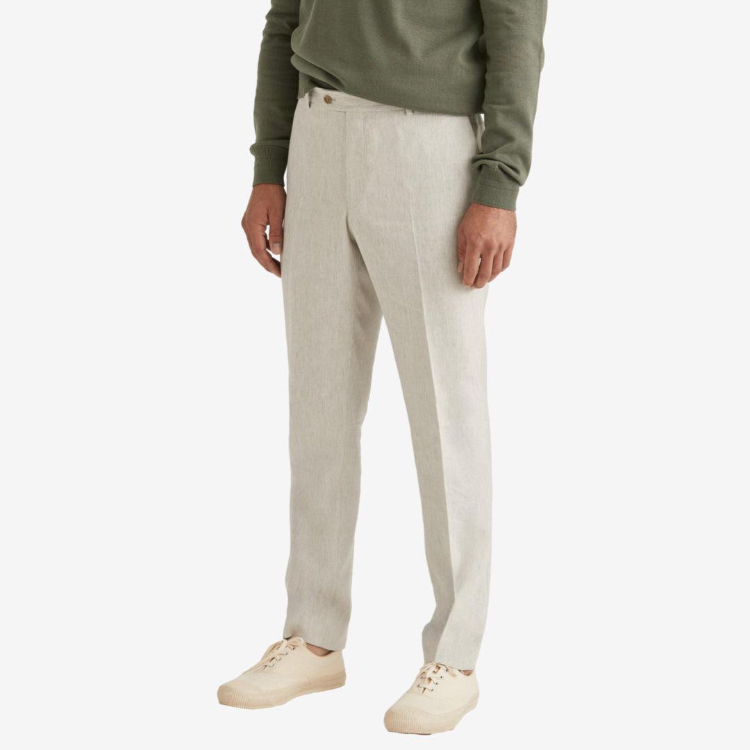 Bobby Linen Suit Trousers Khaki