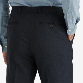 Bobby Linen Suit Trousers Navy