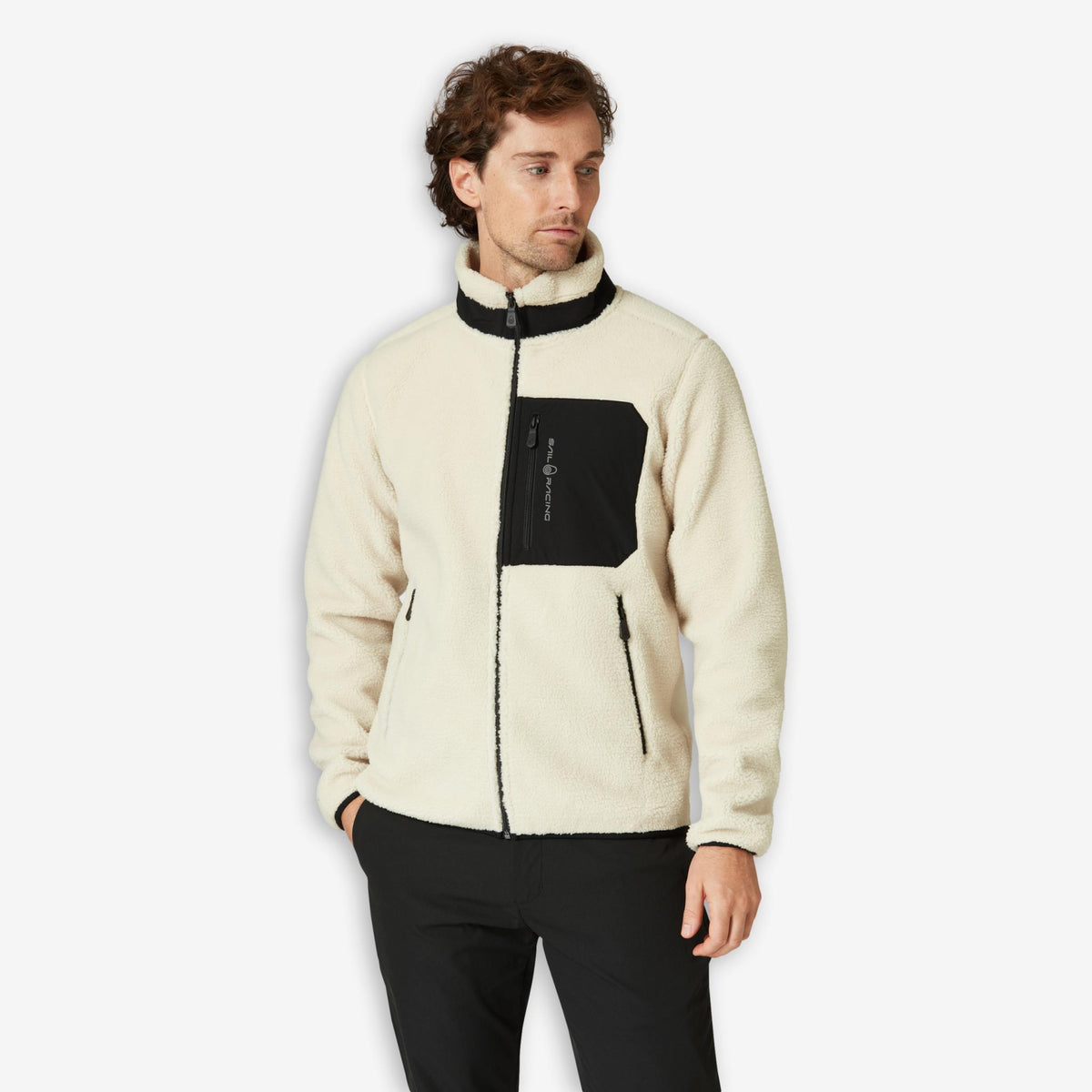 Bowman Pile Zip Jacket Ivory
