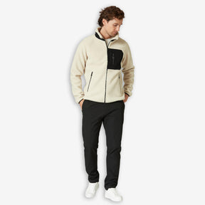 Bowman Pile Zip Jacket Ivory